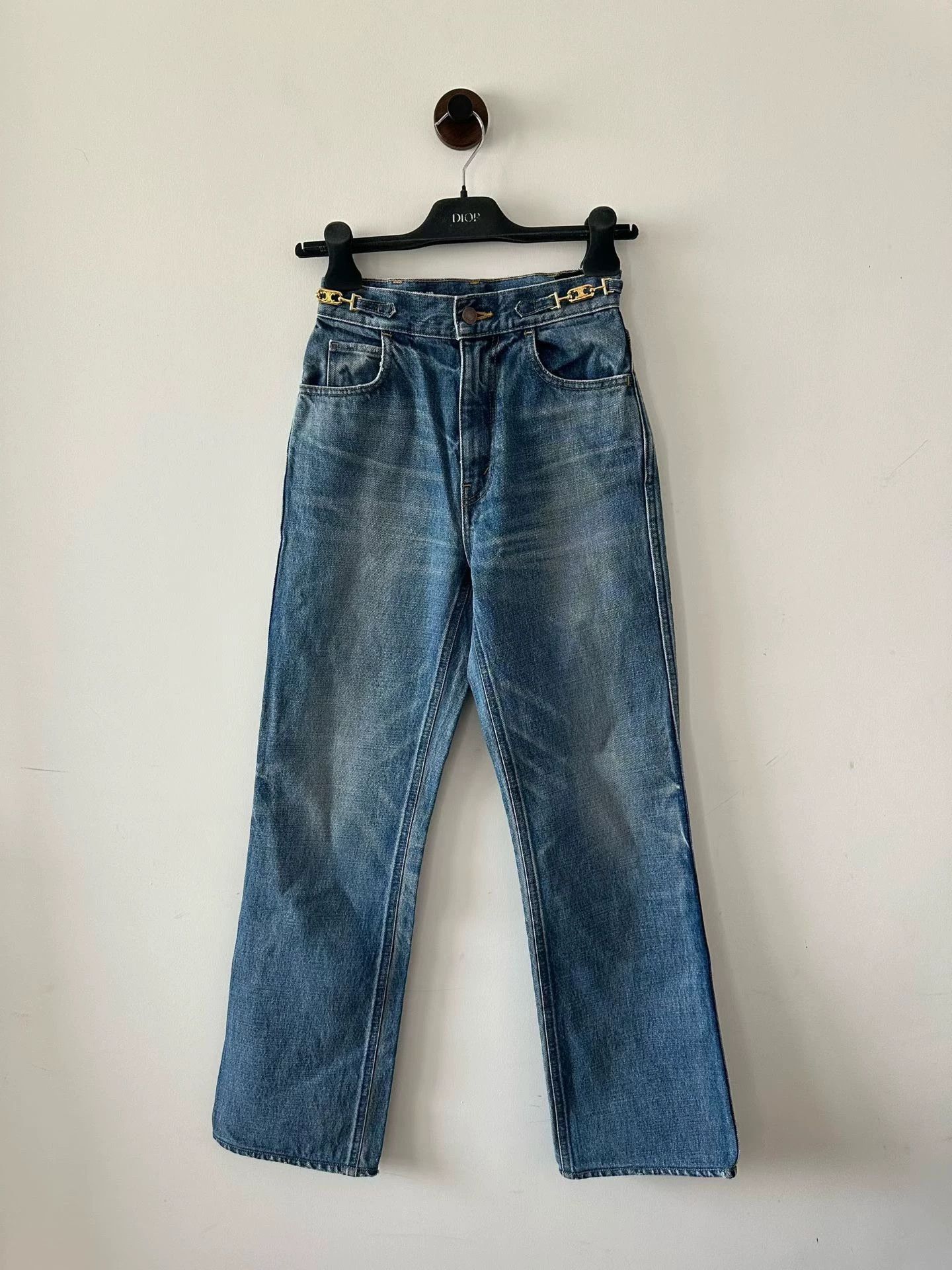 Celine Celine Jane Triomphe Denim Jeans Women's 25 Hemmed 98% New Size 25" / US 0 / IT 36 - 1 Thumbnail