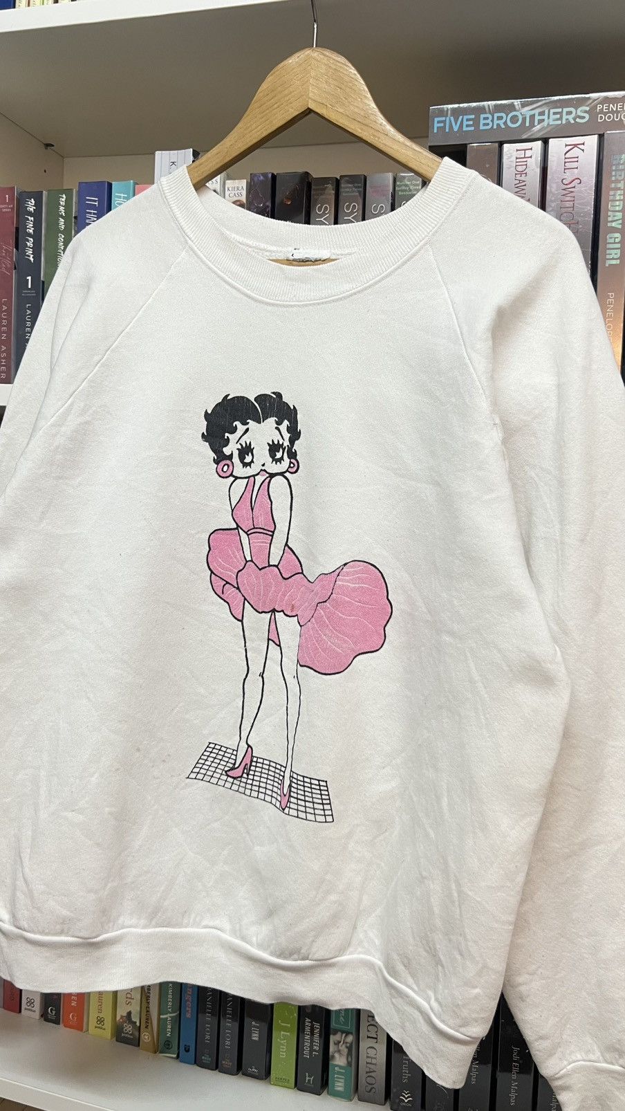 Cartoon Network × Fruit Of The Loom × Vintage Vintage Betty Boop USA Sweatshirt Size US L / EU 52-54 / 3 - 3 Thumbnail