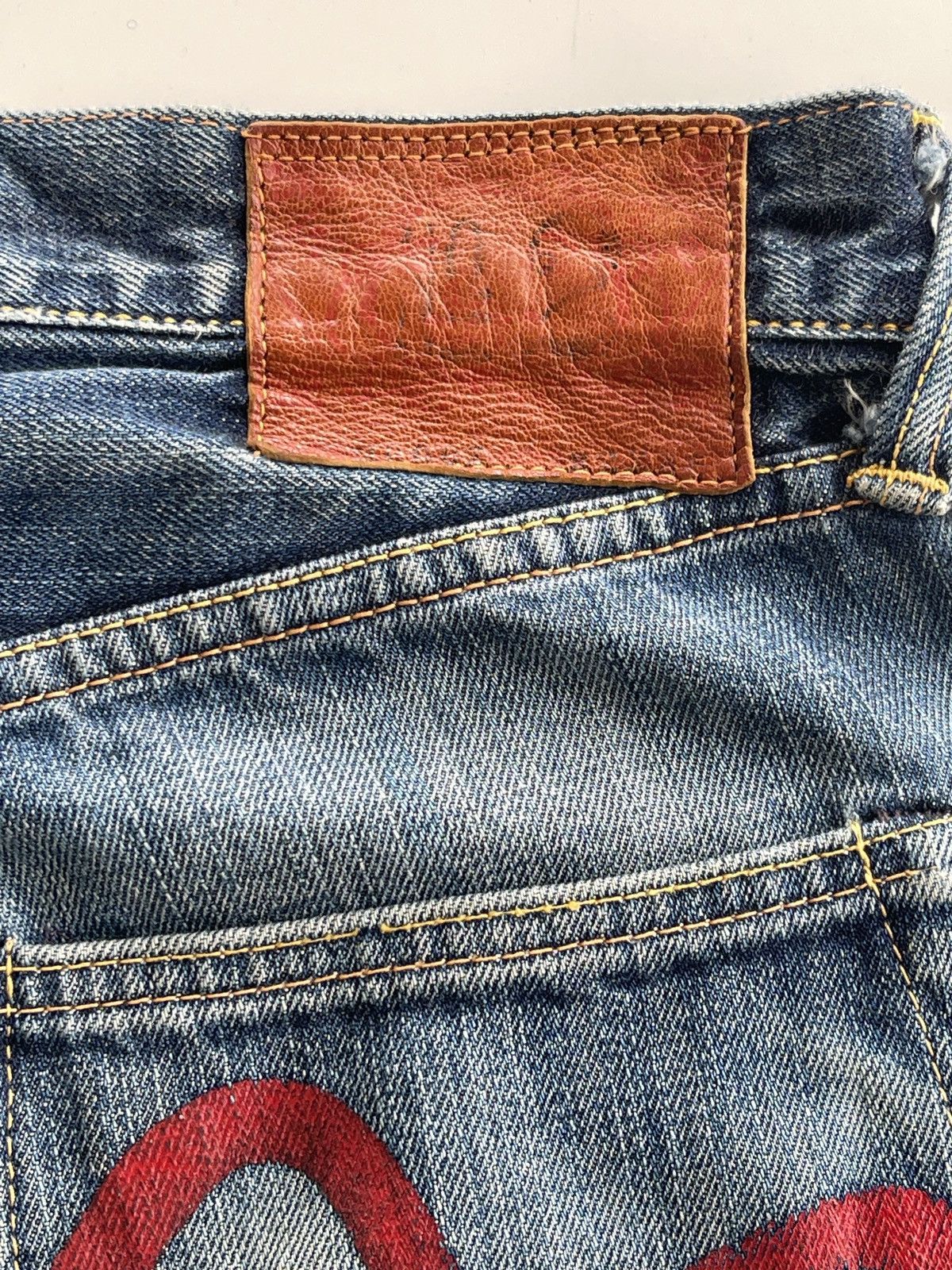 Evisu Vintage Evisu Daicock Distressed Selvedge Denim Size US 32 / EU 48 - 12 Thumbnail