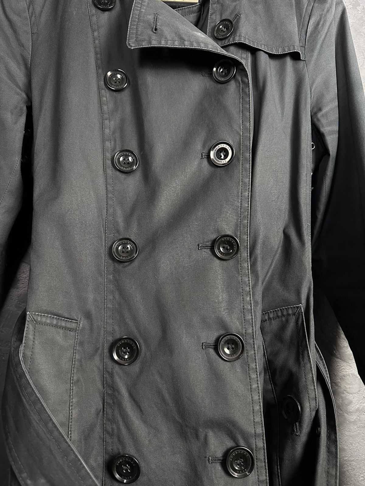 Burberry Burberry Brit Nova Check Neck Light Trench Coat Jacket Size M / US 6-8 / IT 42-44 - 6 Thumbnail