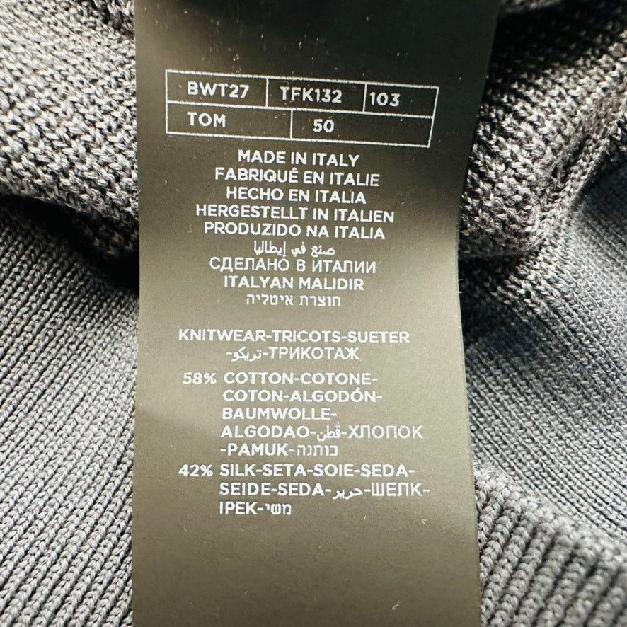 Tom Ford TOM FORD Long Sleeve Polo Silk Cotton NEW Size 50 Blue Grey Size US M / EU 48-50 / 2 - 6 Thumbnail