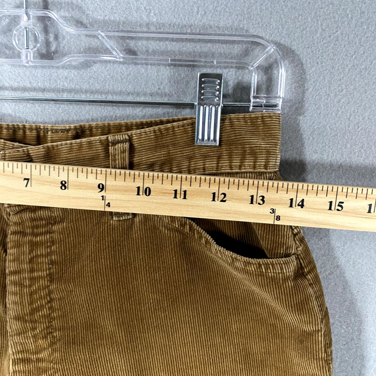 Levi's Vtg 70s Levis MF Corduroy Distressed Brown Tab Pants Mens 12 Size US 28 / EU 44 - 14 Thumbnail