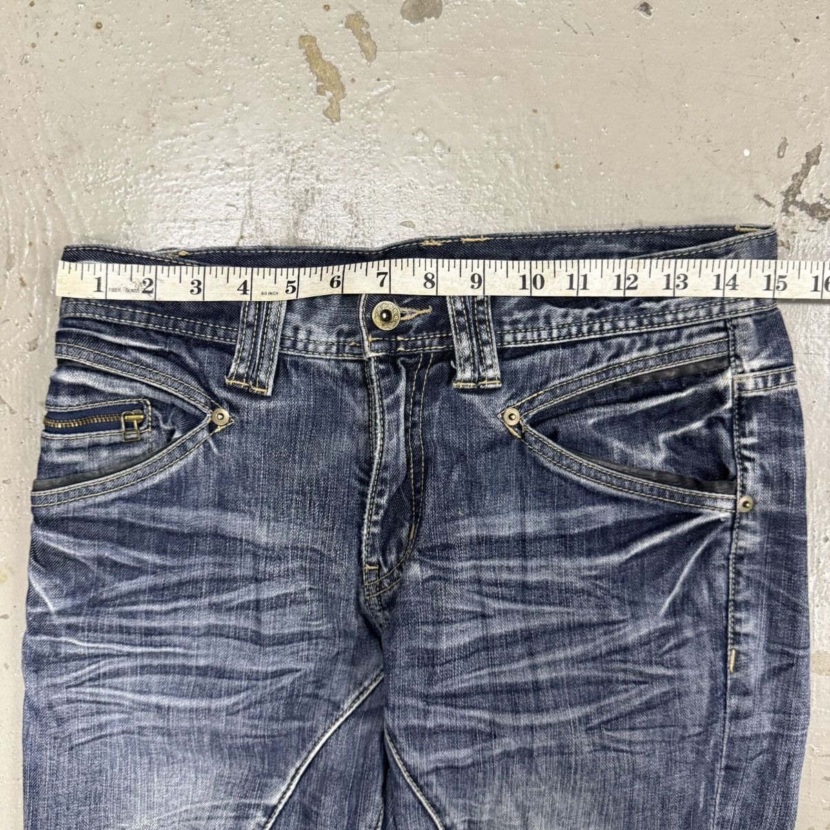 Michel Klein 2000s Mk.Michel Klein Homme Buckle Back Punk Panel Jeans Size US 30 / EU 46 - 6 Thumbnail