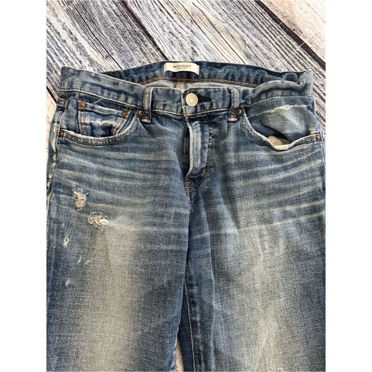 MOUSSY Moussy Vintage Women’s Distressed Straight Slim Jeans Size 29" - 3 Thumbnail