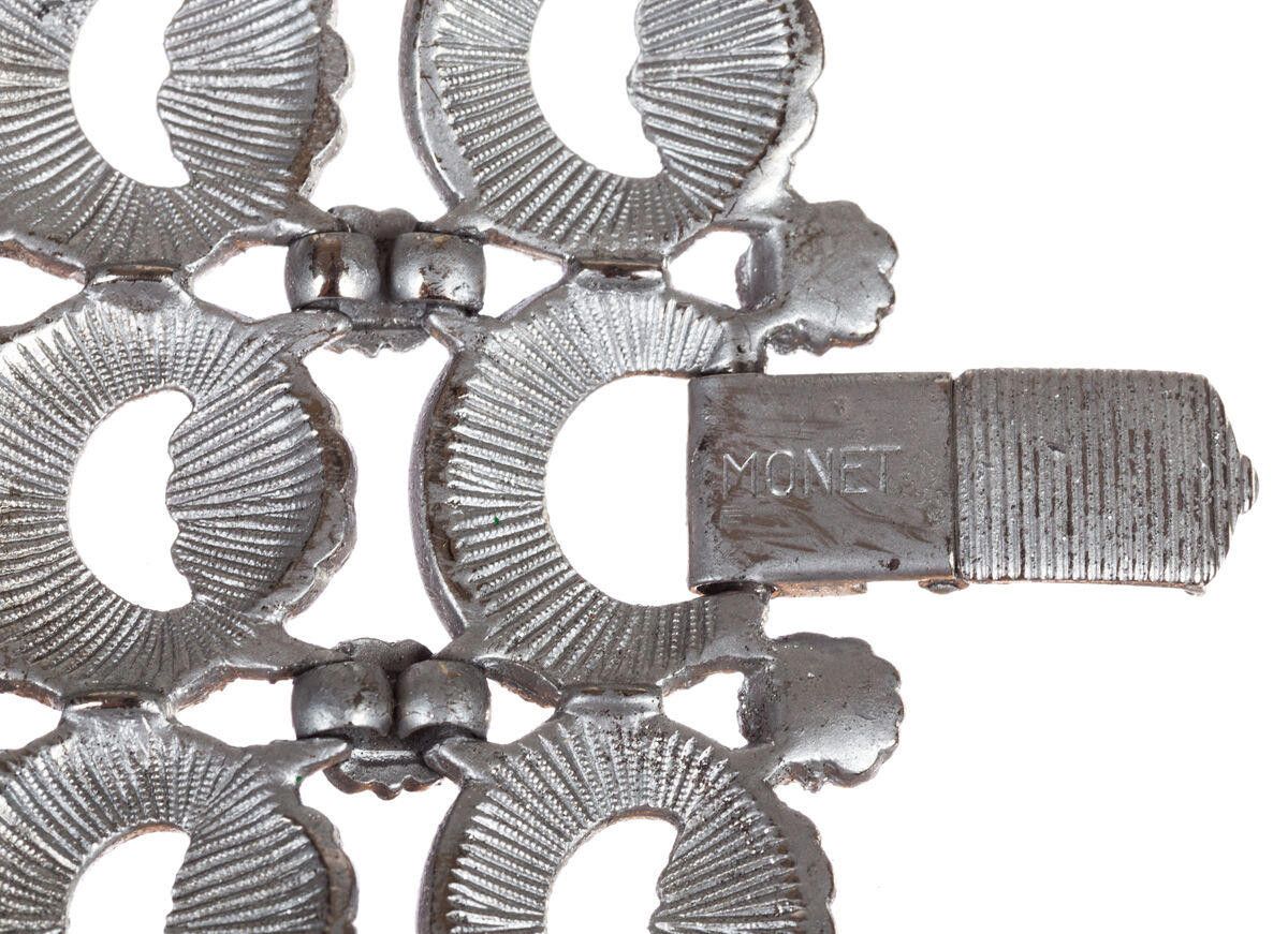 Monet Monet Egyptian Revival Inspired Silver Tone Bracelet Size ONE SIZE - 5 Thumbnail