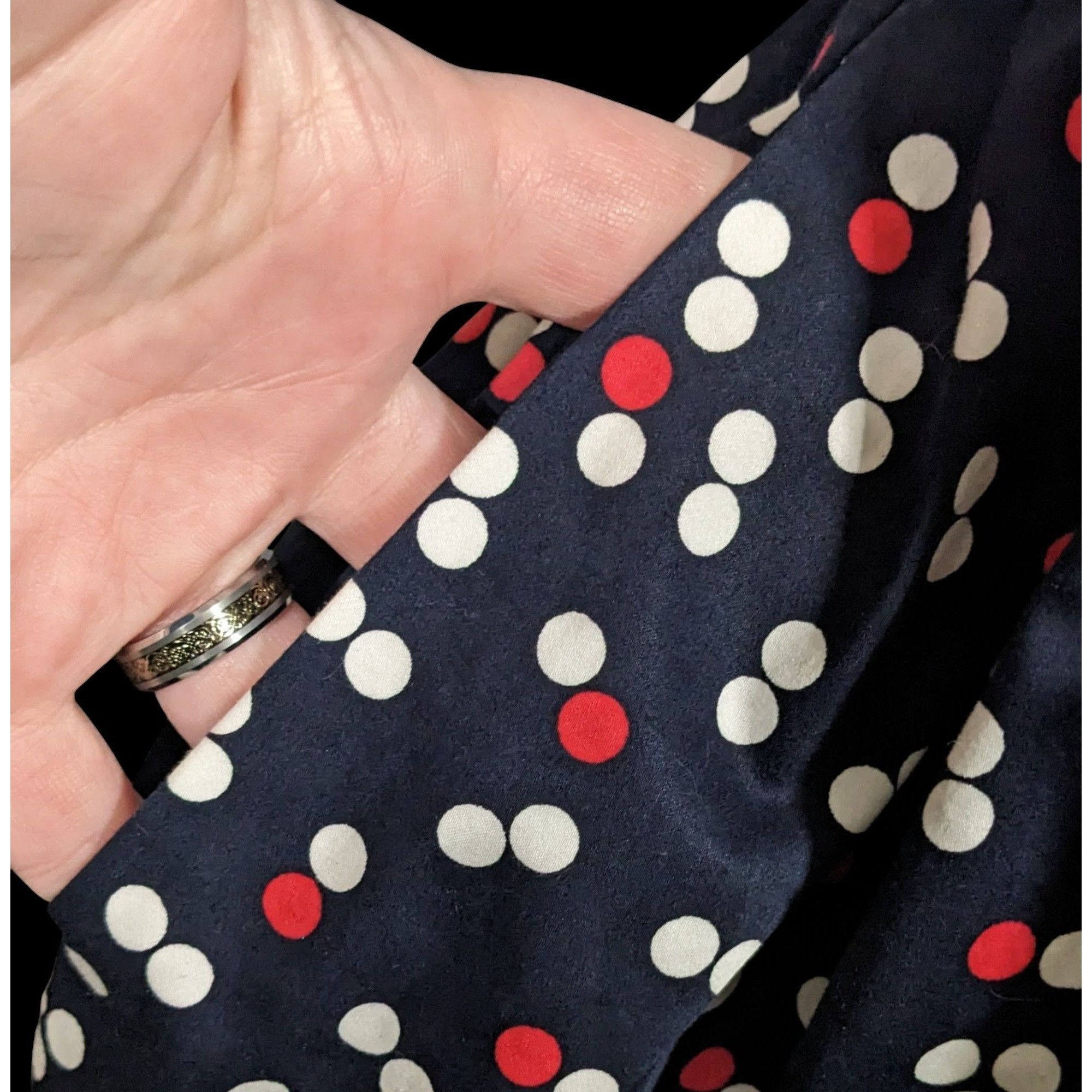 Gap Gap Preppy Navy Polka Dot Spaghetti Strap Sundress Size S / US 4 / IT 40 - 4 Thumbnail