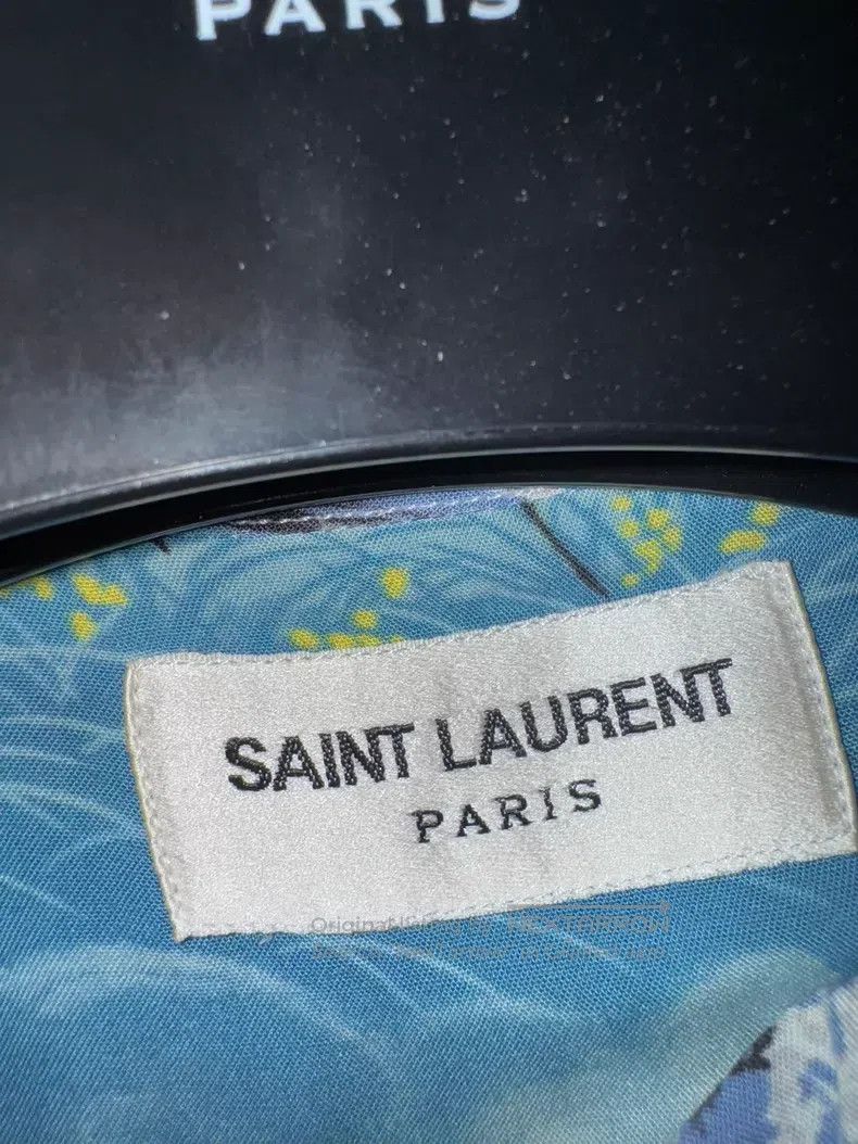 Saint Laurent Paris Saint Laurent Paris Palm Tree Wave Pattern Shirt i Size US XXS / EU 40 - 5 Thumbnail