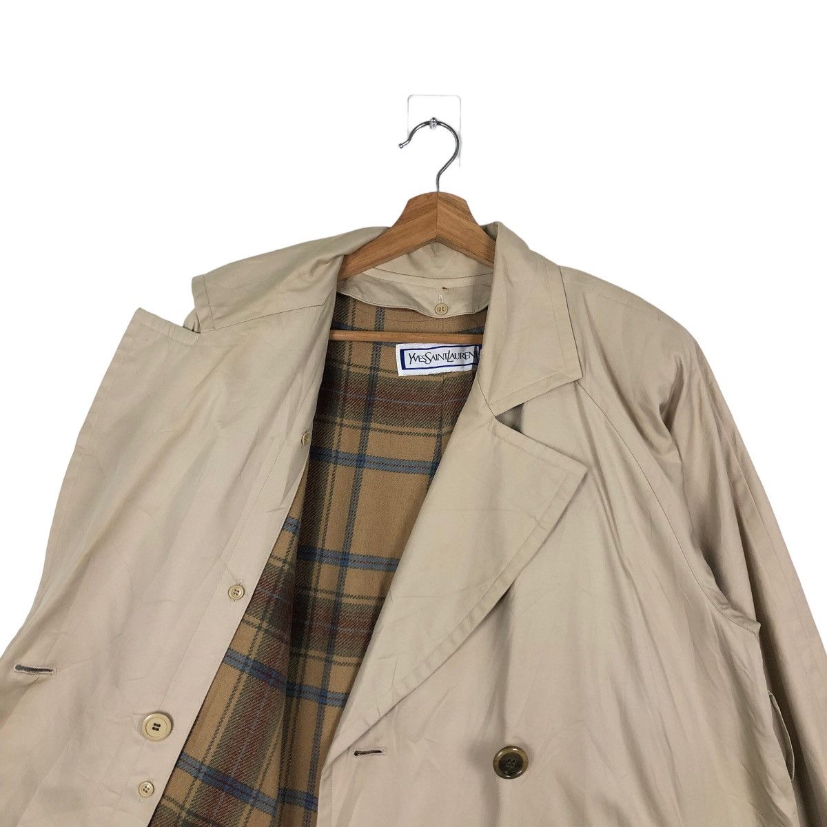 Yves Saint Laurent 🔥90’s VINTAGE TRENCH COAT YVES SAINT LAURENT Size US S / EU 44-46 / 1 - 9 Thumbnail
