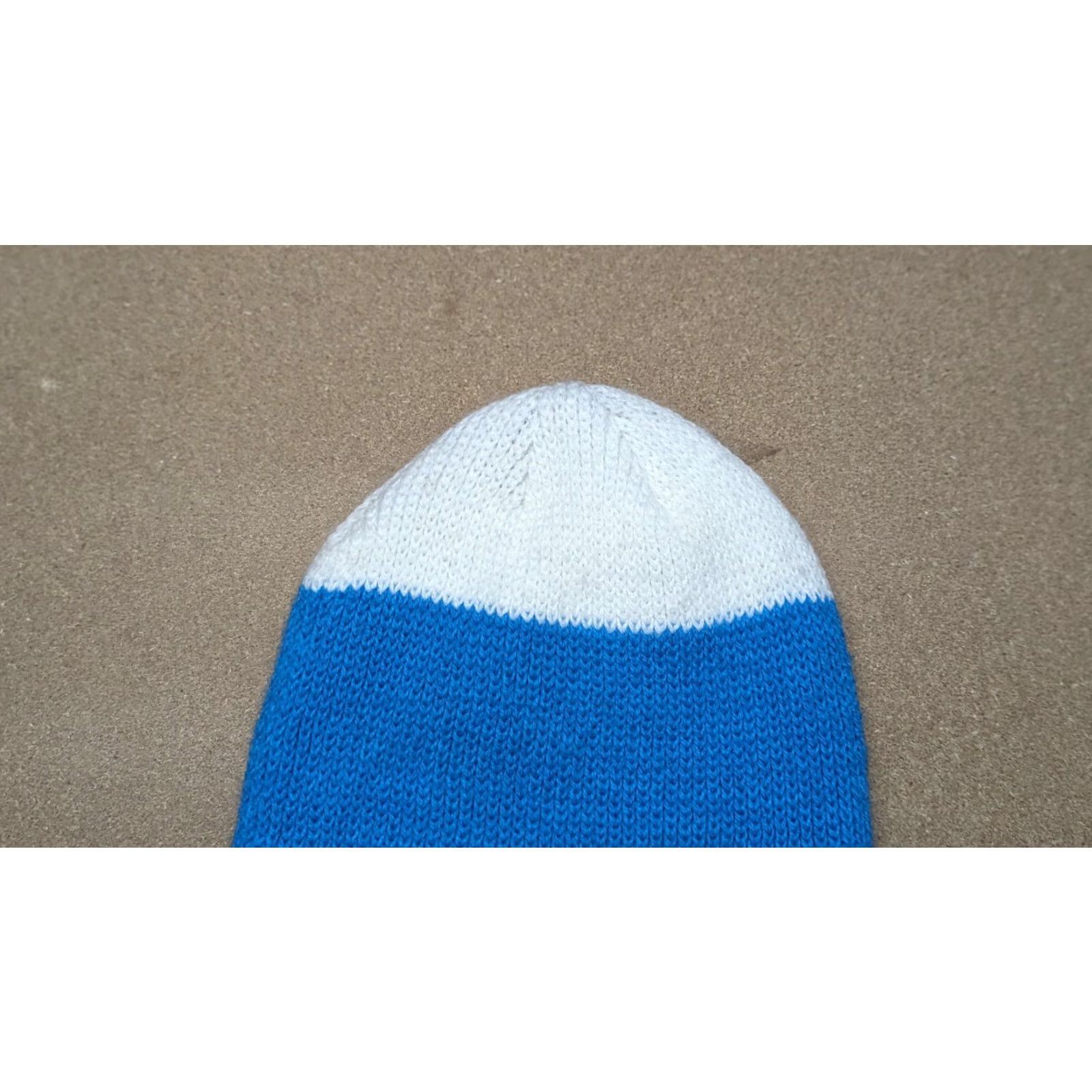 Coal VINTAGE COAL Beanie Hat One Size Striped White Blue Casual Knit Size ONE SIZE - 3 Thumbnail