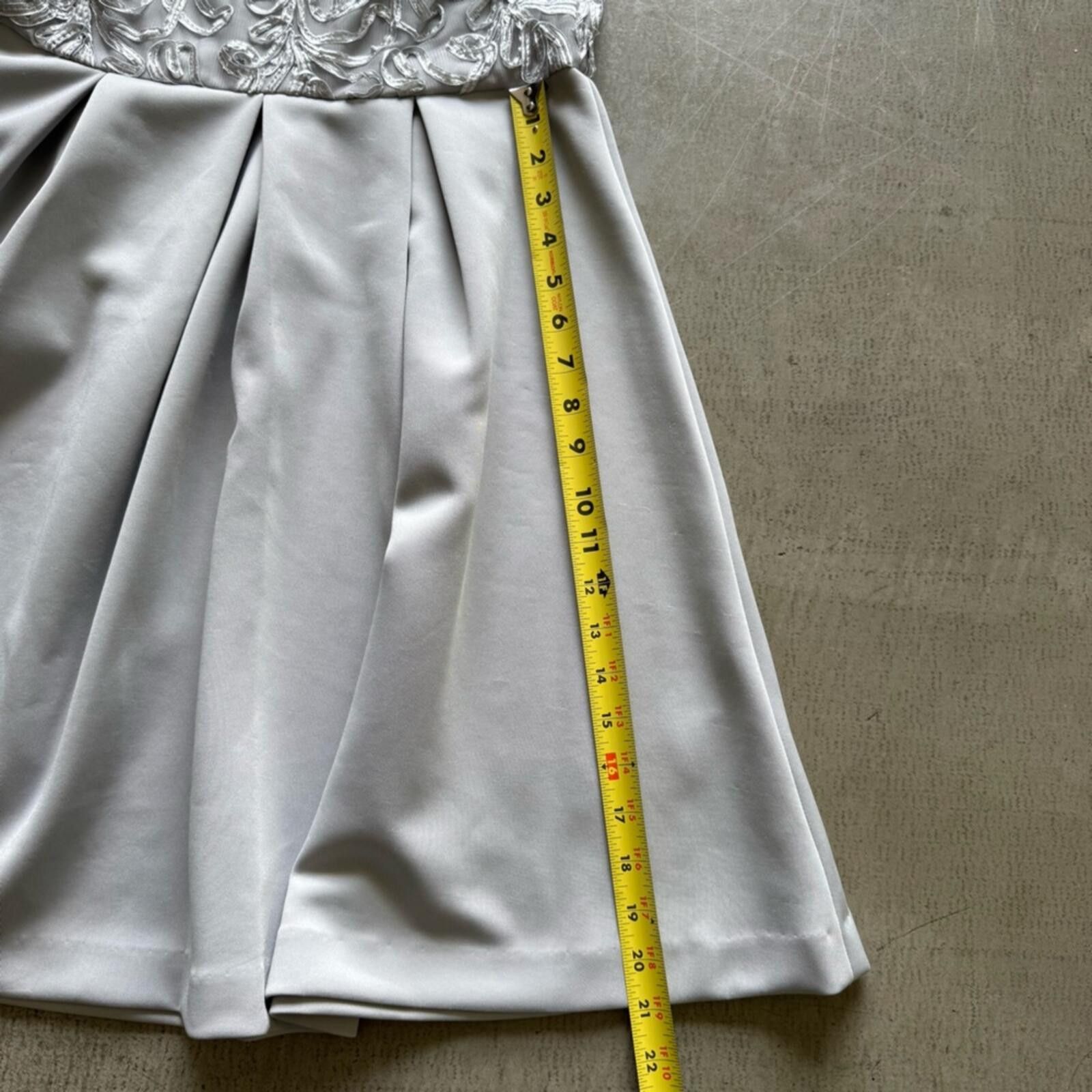 Other SD Collection / Pleated A-Line Dress / Silver Gray Size M / US 6-8 / IT 42-44 - 5 Thumbnail