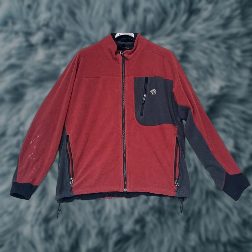 Mountain Hardwear Mountain Hardwear Windstopper Jacket Mens XL Full Zip Fleece Burgundy Outdoor Windbreaker Size US XL / EU 56 / 4 - 1 Thumbnail