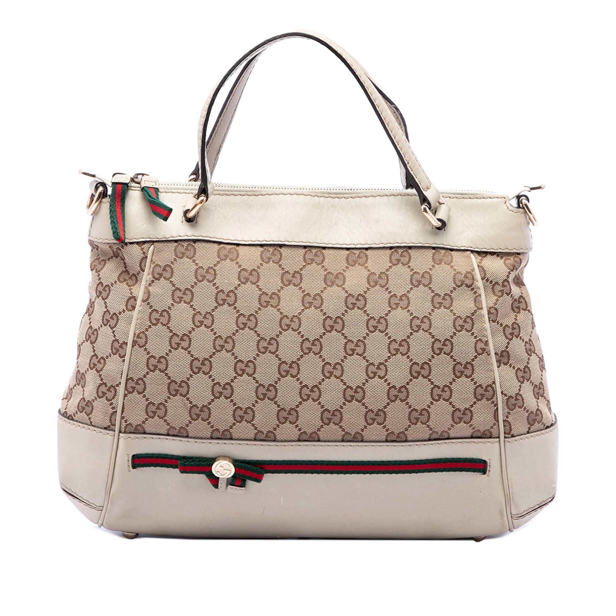 Gucci GG Canvas Web Mayfair Satchel Size ONE SIZE - 1 Thumbnail