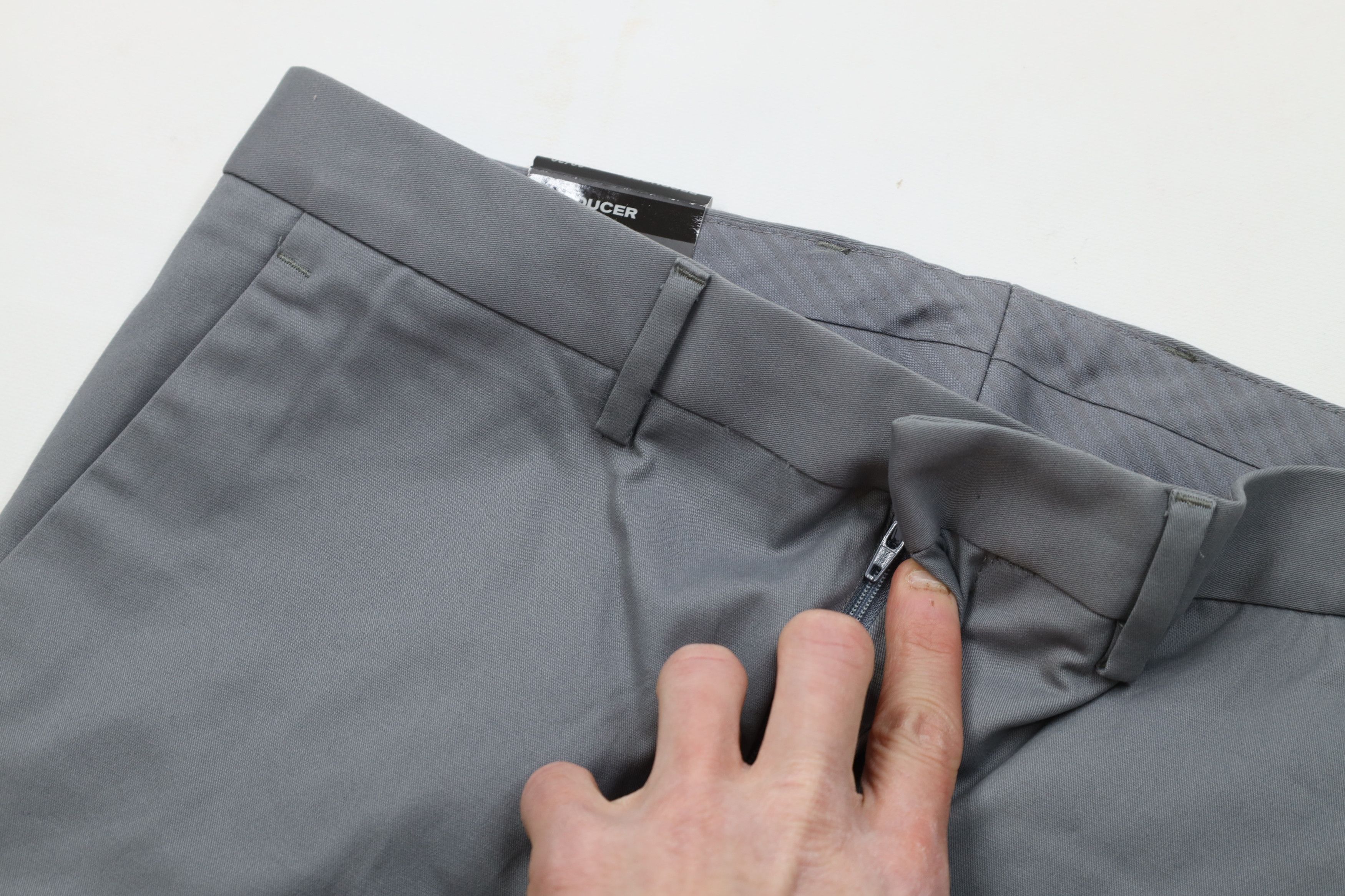 Express New Express Fit Producer Straight Leg Chino Pants Gray Size US 30 / EU 46 - 5 Thumbnail