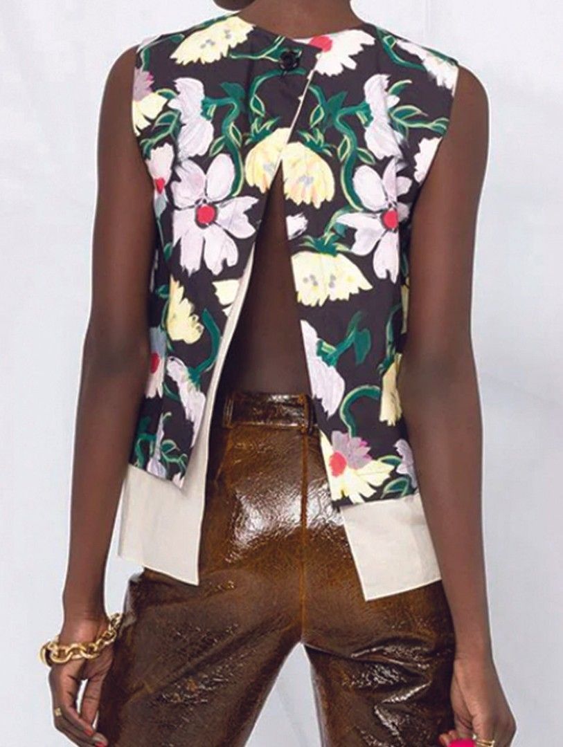 image of Marni Resort 2021 Floral Vest, Women's (Size Small)