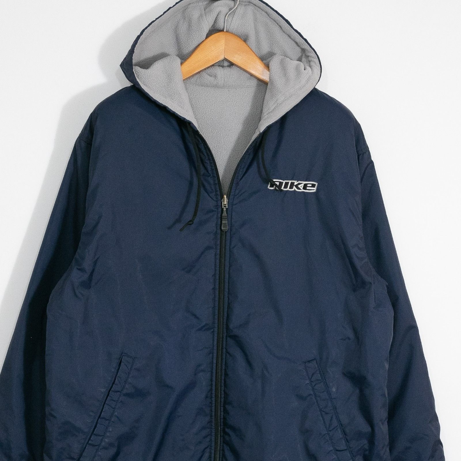 Nike Vintage Nike Windbreaker Fleece Jacket Medium - Reversible Size US M / EU 48-50 / 2 - 2 Thumbnail