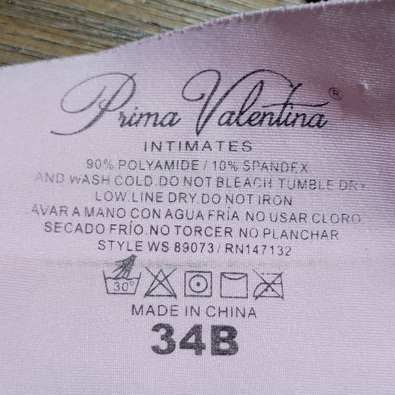 Other Prima Valentina Intimates Padded Underwire Bra - Size 34B Size ONE SIZE - 6 Thumbnail