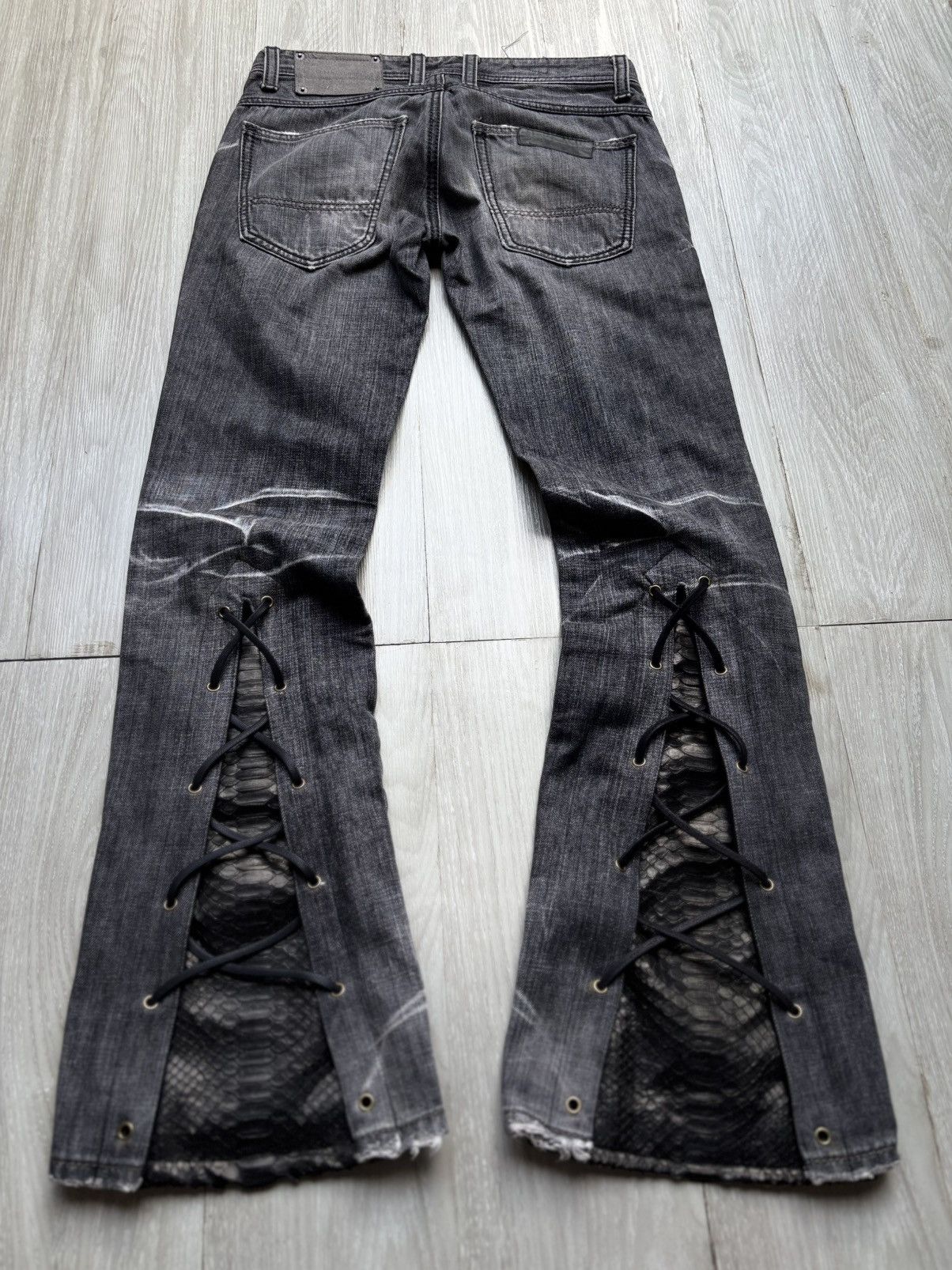 BUFFALO BOBS BUFFALO lace-up flare jeans Size US 27 - 8 Thumbnail