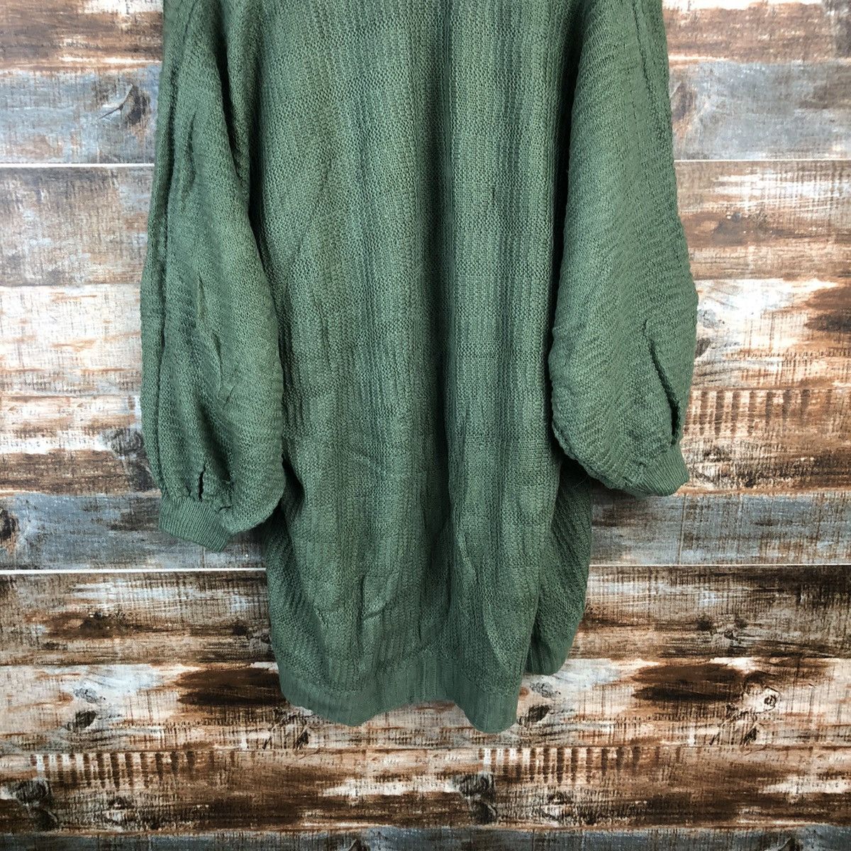 Japanese Brand DL Cashmilon Green Cardigan Knitwear #C484 Size XL / US 12-14 / IT 48-50 - 11 Thumbnail