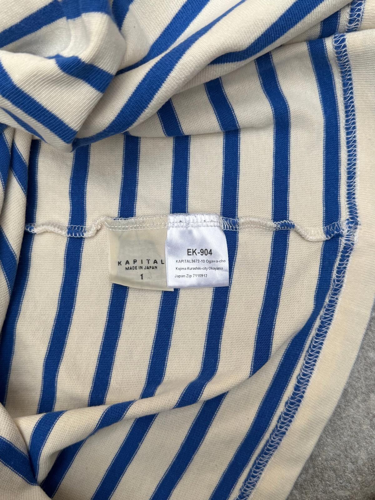 Kapital Kapital Stripe Smile Graphic Long Sleeve Tee Size ONE SIZE - 7 Thumbnail