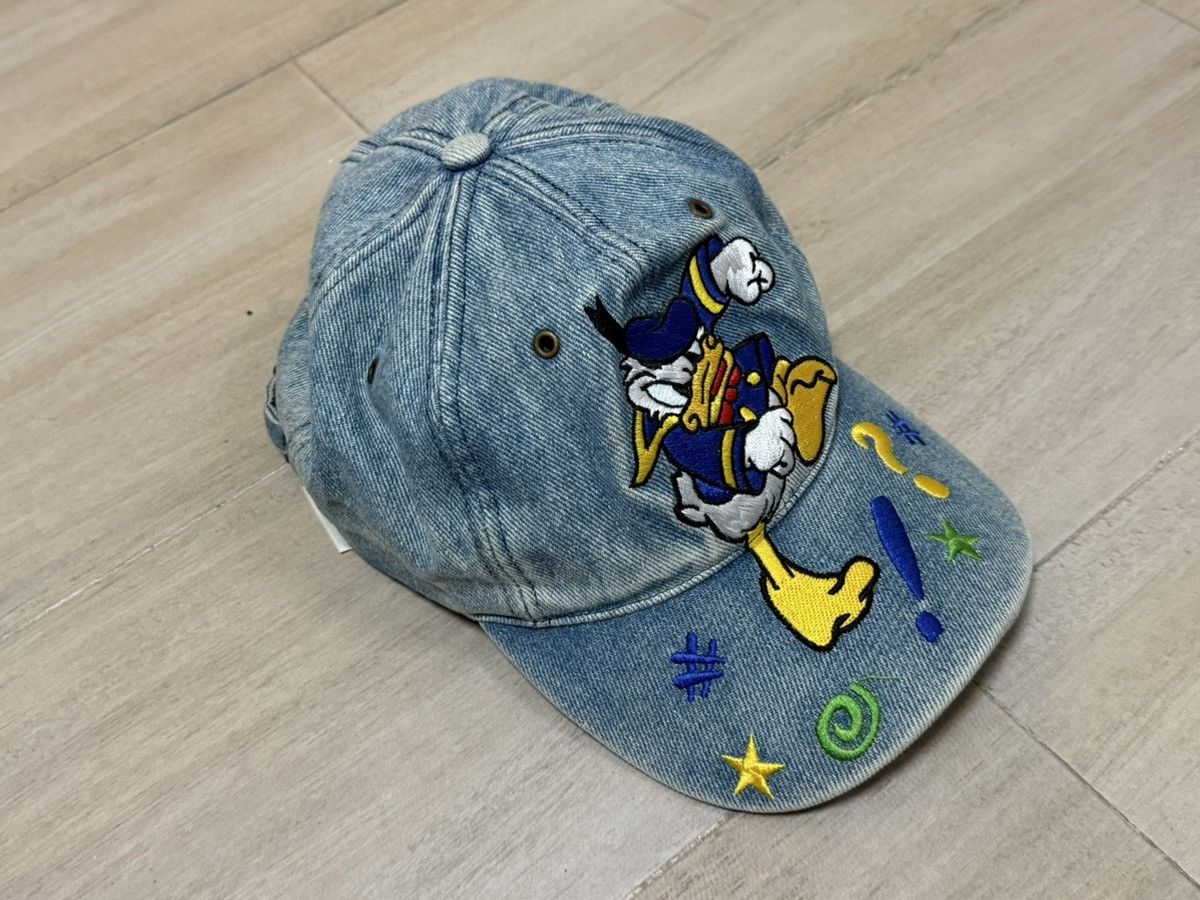 Disney Vintage denim cap with embroidered Donald Duck. Size ONE SIZE - 2 Thumbnail
