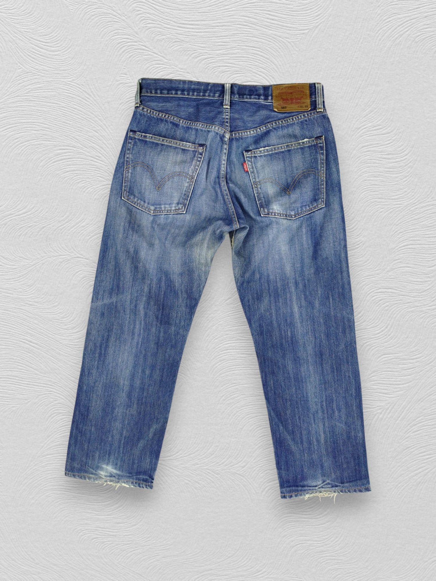 Levi's Vintage Levi's 503 Loose Straight Distressed Denim -JN571 Size US 32 / EU 48 - 2 Thumbnail