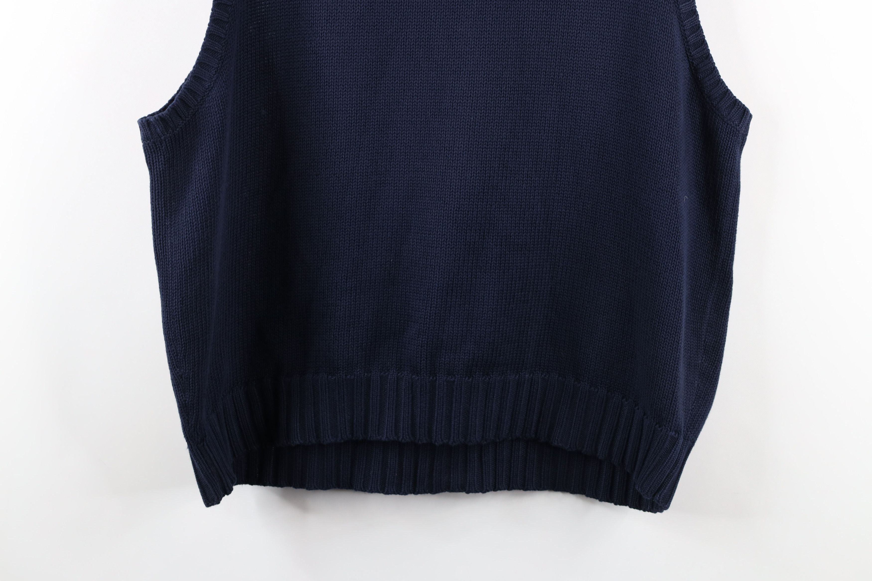 Polo Ralph Lauren Vintage 90s Ralph Lauren Knit V-Neck Sweater Vest Blue Size US L / EU 52-54 / 3 - 9 Thumbnail