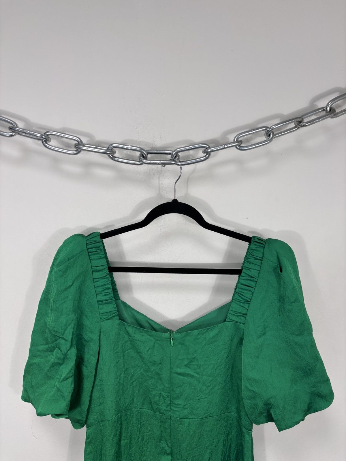Sandro Sandro NWT Falbala Women’s Green Cut Out Short Sleeve Dress Size M / US 6-8 / IT 42-44 - 18 Thumbnail