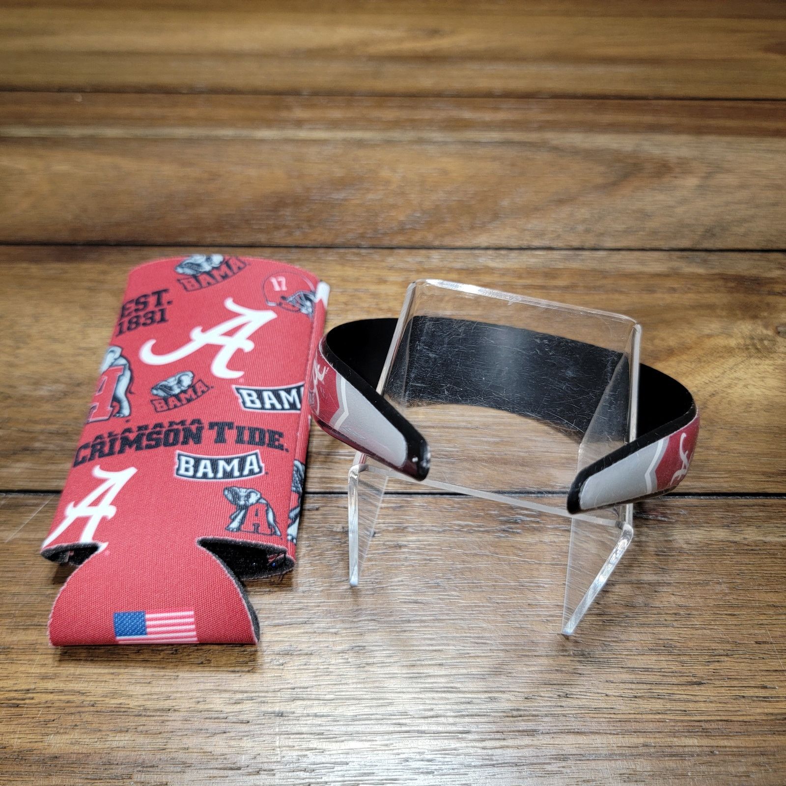 Other 3 PC Alabama Crimson Tide Fan Kit: Flag, Koozie & Headband Size ONE SIZE - 4 Thumbnail