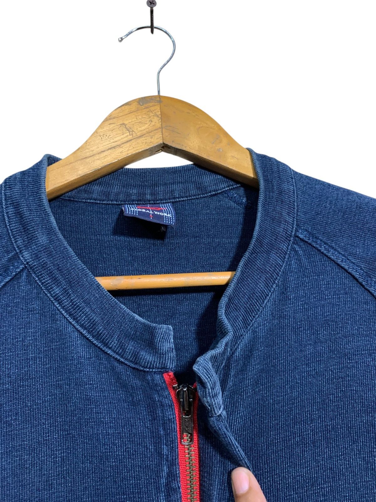Global Work × Japanese Brand 🔥GLOBAL WORK INDIGO BLUE ZIPPER JACKETS Size US L / EU 52-54 / 3 - 5 Thumbnail