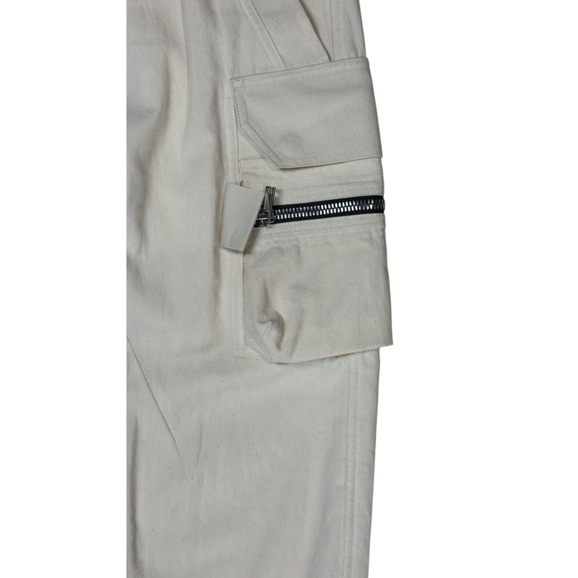 Rick Owens ♚ Rick Owens Sample 'Fog' SS22 Natural Cotton Cargo Joggers Size US 32 / EU 48 - 3 Thumbnail