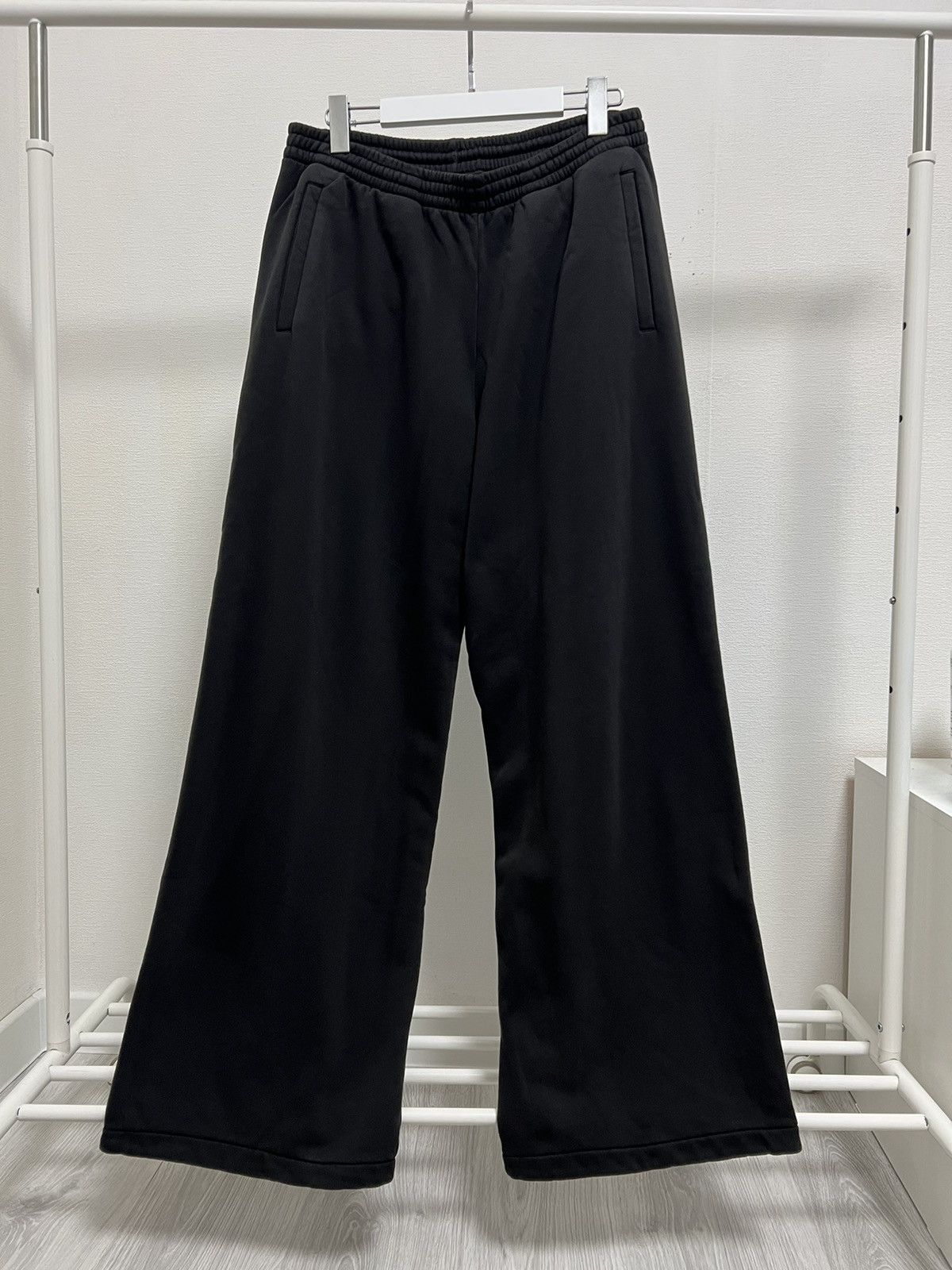image of Yeezy Gap Unreleased Wide Flare Pants in Black, Men's (Size 34)