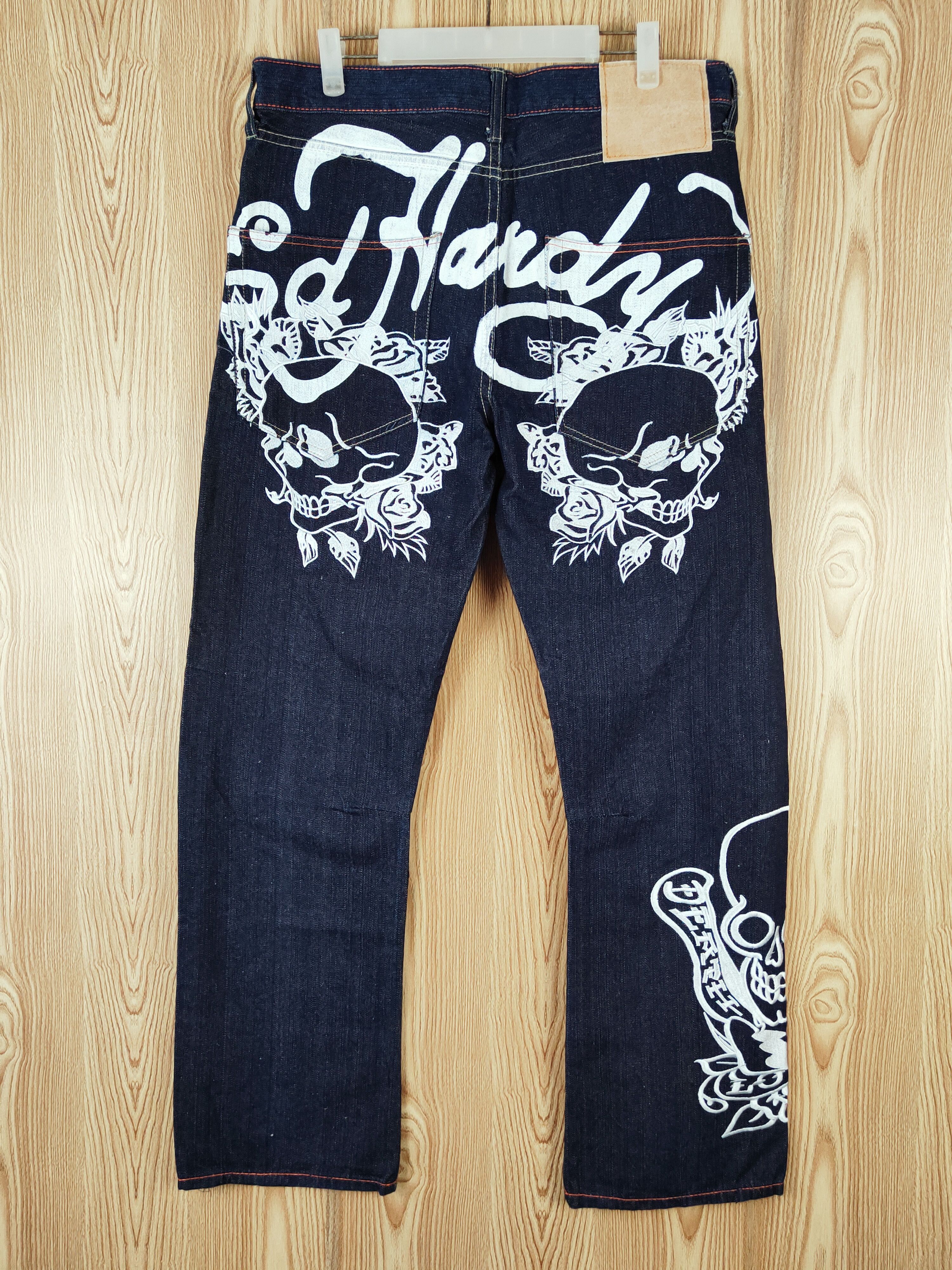 Japanese Brand Japan Dark Blue Distressed Ripped Jeans #W214 Size US 35 - 7 Thumbnail