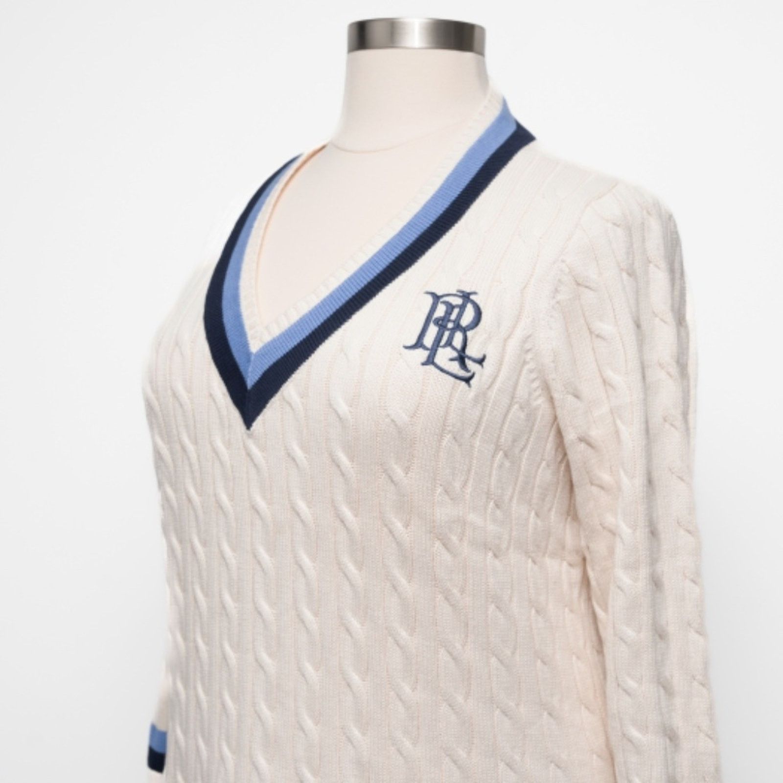 Lauren Ralph Lauren Lauren Ralph Lauren. New! Cable-Knit Logo Cricket Sweater. Size XXL / US 16-18 / IT 52-54 - 8 Thumbnail