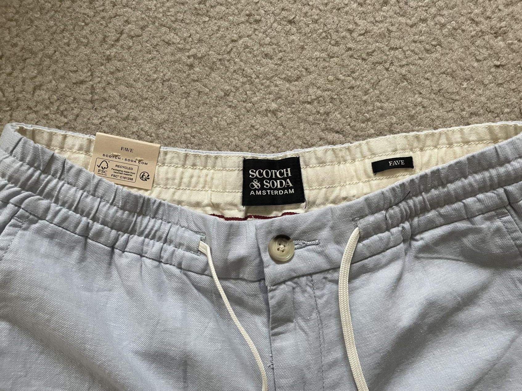 Scotch & Soda Scotch & Soda Fave Linen Summer Shorts Size US 33 - 2 Thumbnail
