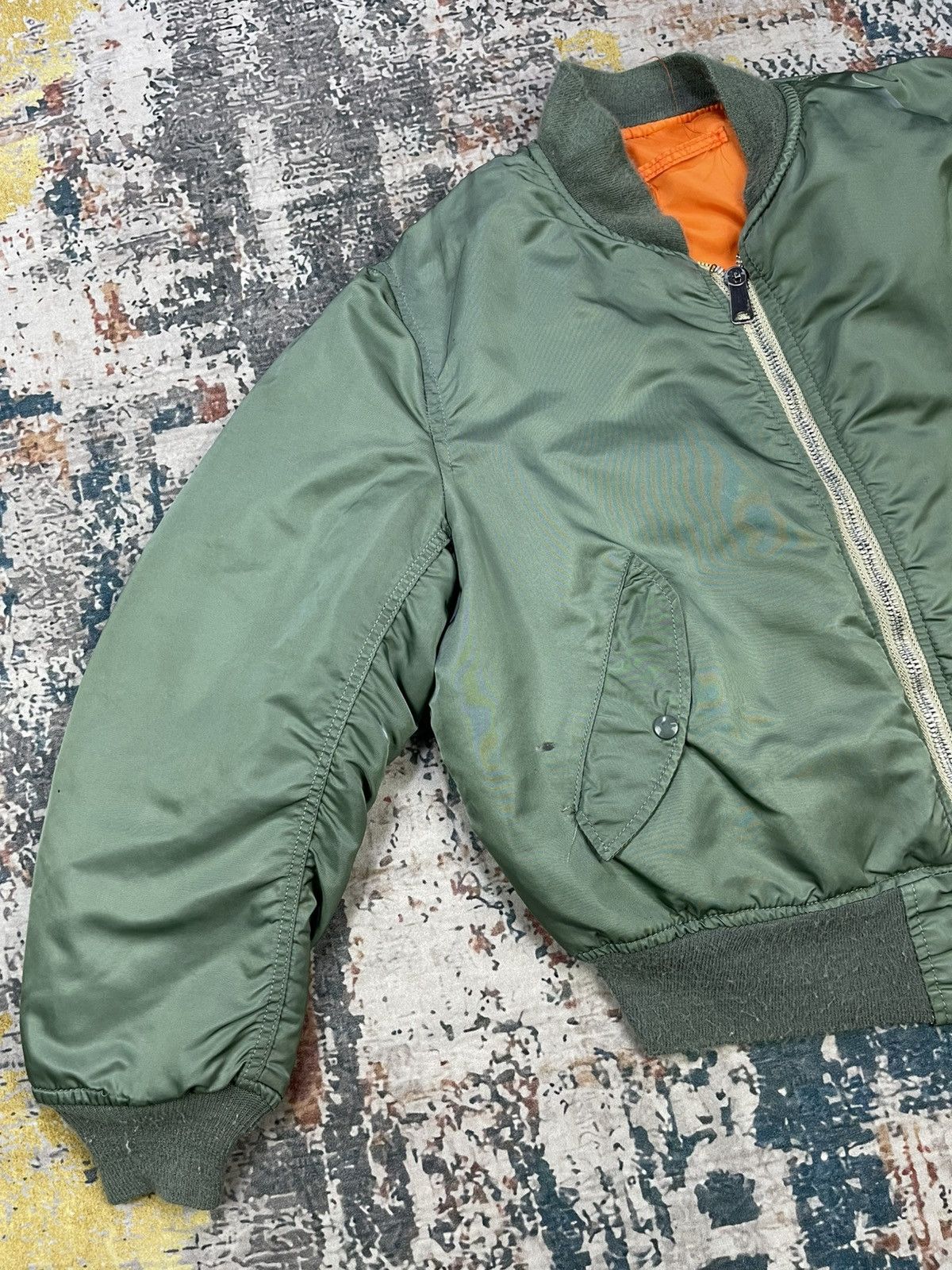 Alpha Industries Vtg Alpha Industries Type MA-1 Flying Bomber Jacket Size US L / EU 52-54 / 3 - 5 Thumbnail