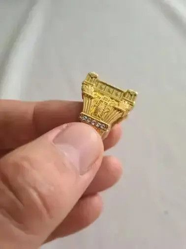 Other Domineering Square Carved Ring Size ONE SIZE - 3 Thumbnail