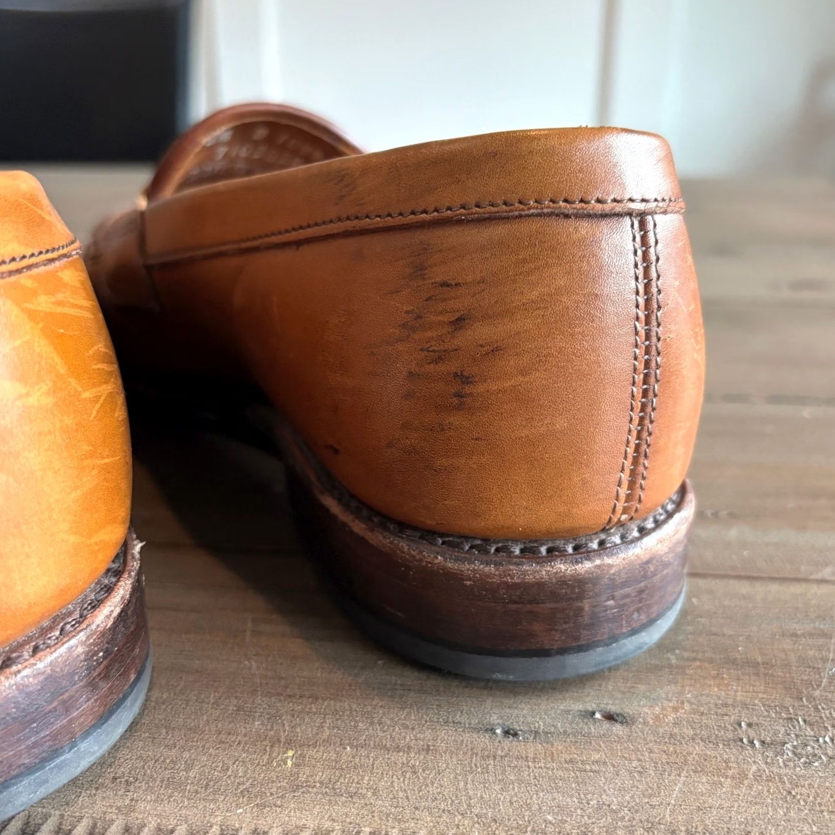 Allen Edmonds Shoes Lake Bluff Weave Dress Loafer 8 D brown‎ leather Fit check for these loafers : r/allenedmonds main image 3