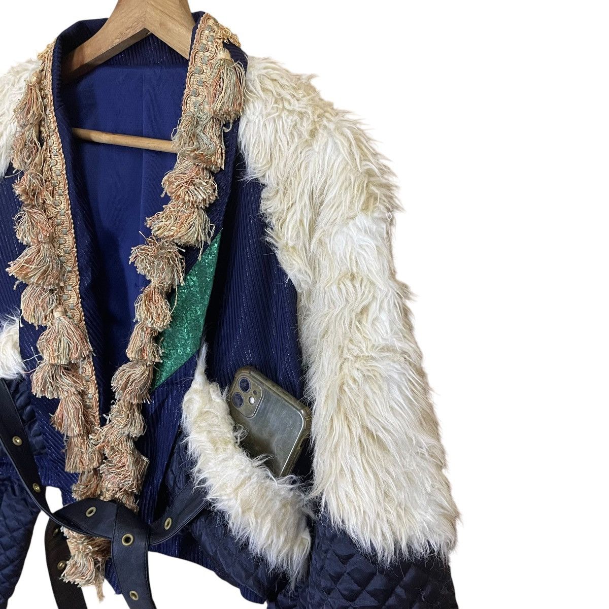 Beauty Beast JAPANASE FUR CROPPED JACKET INSPIRED JEAN PAUL GAULTIER Size US S / EU 44-46 / 1 - 8 Thumbnail