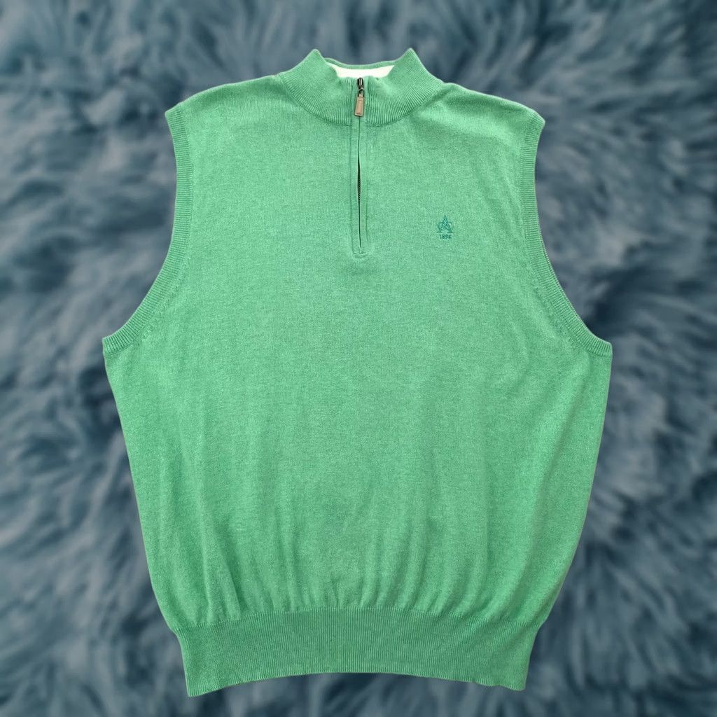 Peter Millar Peter Millar Sweater Vest Adult Large Green 1/4 Zip Aronimink Golf Club 1896 Men Size US L / EU 52-54 / 3 - 1 Thumbnail