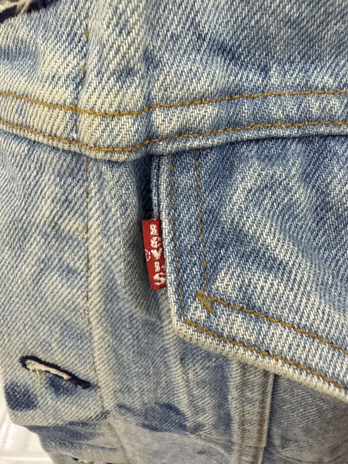 Levi's Rare! 80s Levis Red Label Type 3 Acid Wash Trucker Denim USA Size US M / EU 48-50 / 2 - 6 Thumbnail