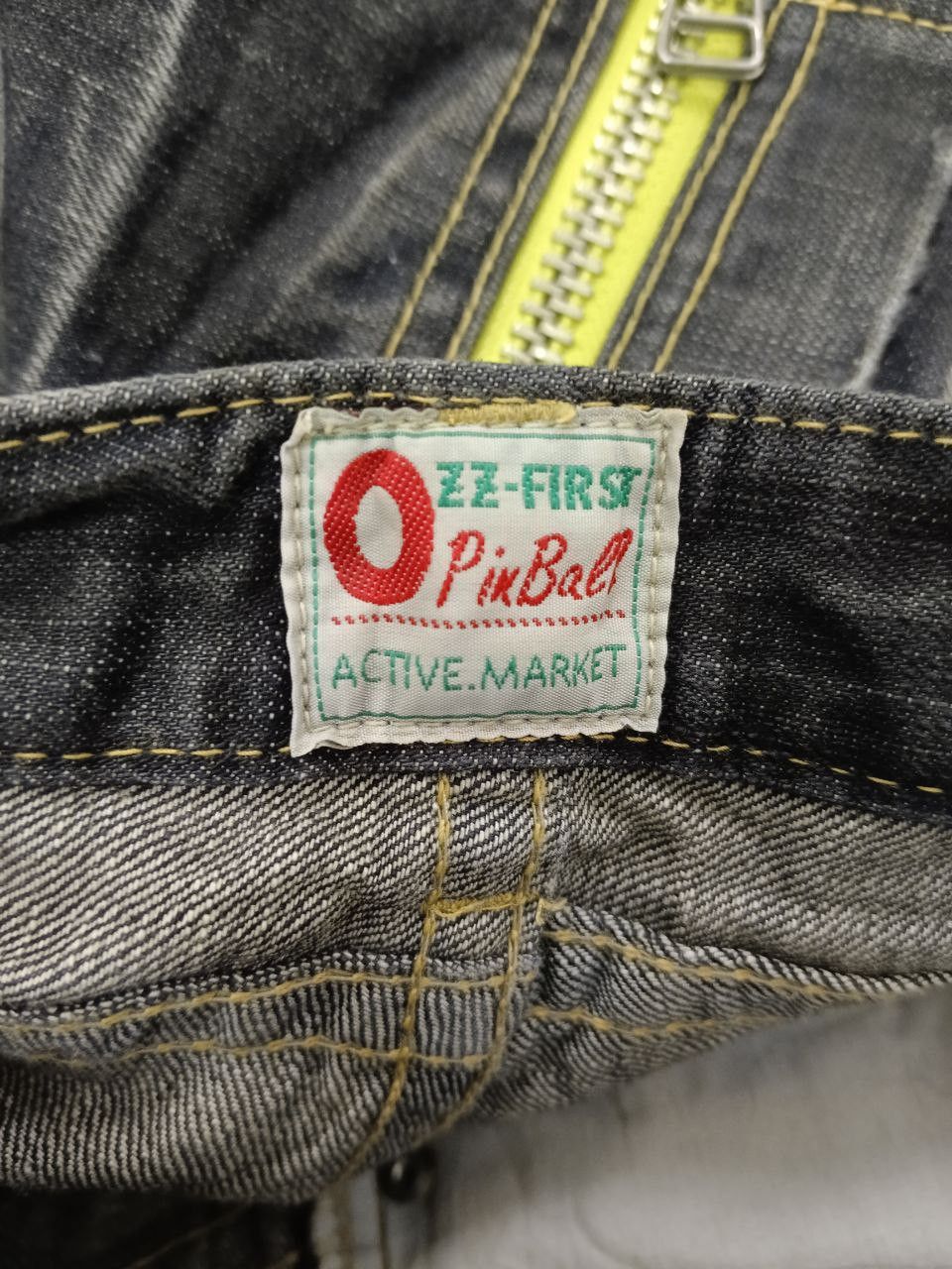 Japanese Brand FLARE SICK RUSTY 0ZZ FIRST PINBALL DENIM PANTS Size US 29 - 10 Thumbnail