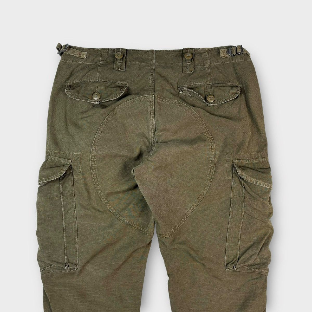 Polo Ralph Lauren Polo Ralph Lauren Slub Canvas Cargo Outdoor Pants in Olive Size US 34 / EU 50 - 15 Thumbnail