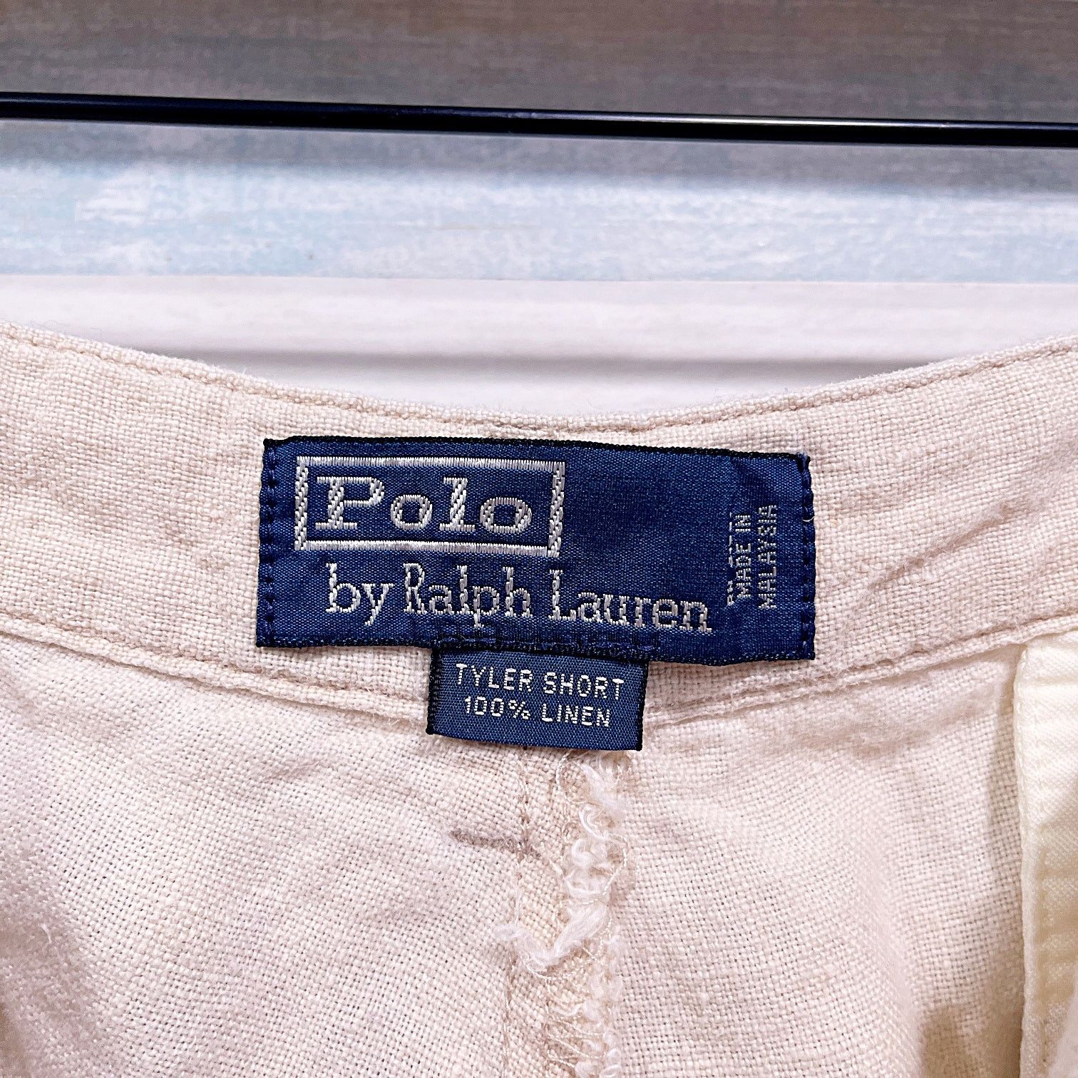 Polo Ralph Lauren POLO Ralph Lauren Linen Tyler Shorts Beige Pleated Mens 38 Size US 38 / EU 54 - 5 Thumbnail