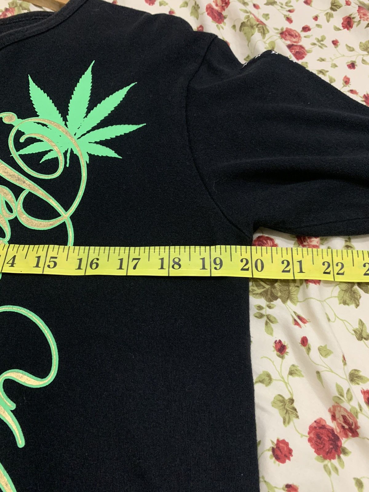 If Six Was Nine Peace Keeping Marijuana Printed Black L Size US L / EU 52-54 / 3 - 12 Thumbnail