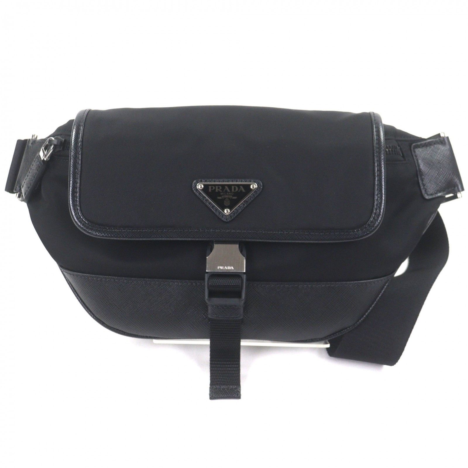 Prada Prada Prada Nylon Sling Bag Textile Crossbody Bag 2VH176 DUTY FREE for USA Size ONE SIZE - 1 Thumbnail