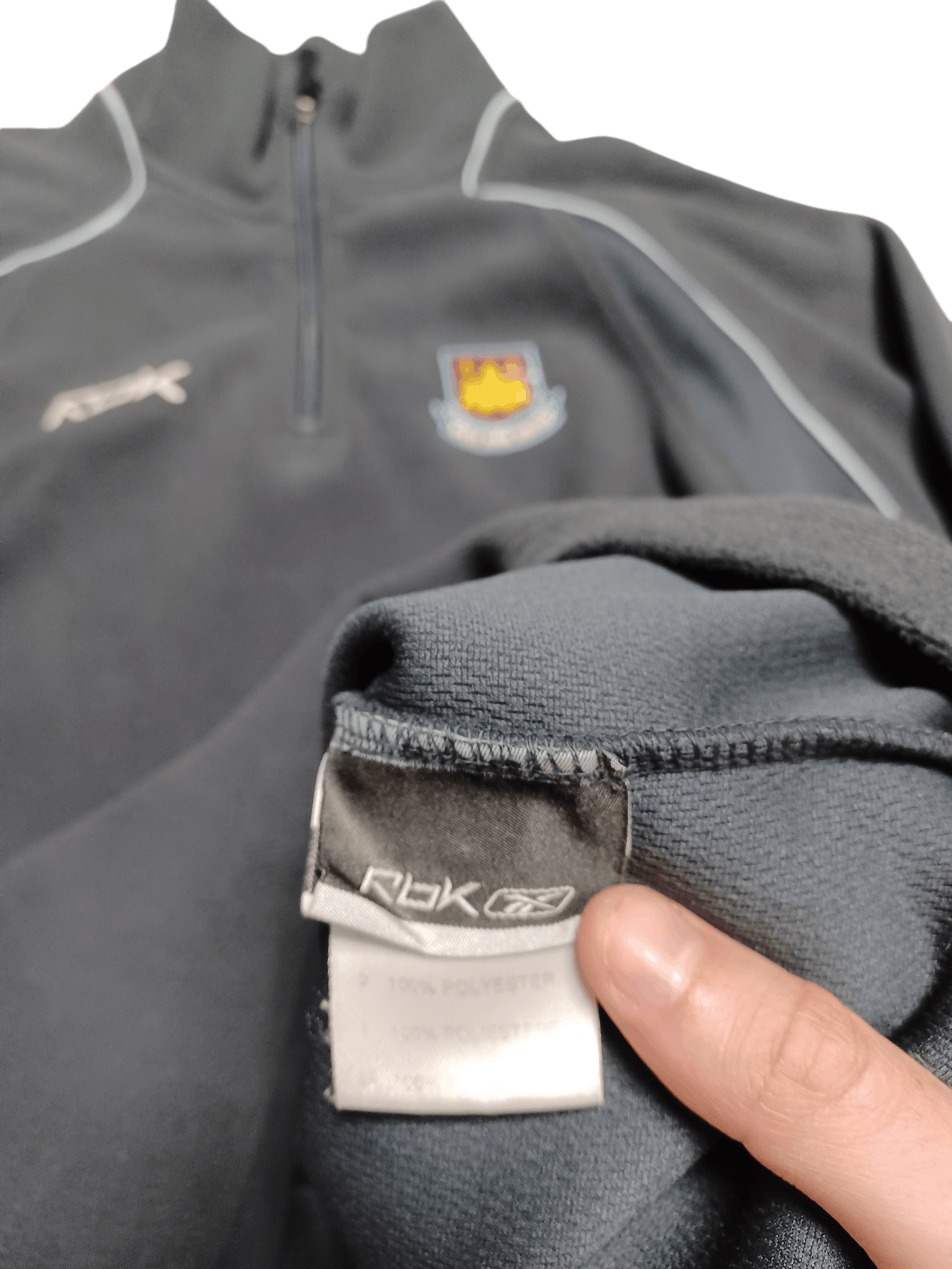 Reebok VINTAGE WEST HAM REEBOK FLEECE BIGLOGO 1/3 ZIP SWEATSHIRT Size US XL / EU 56 / 4 - 5 Thumbnail