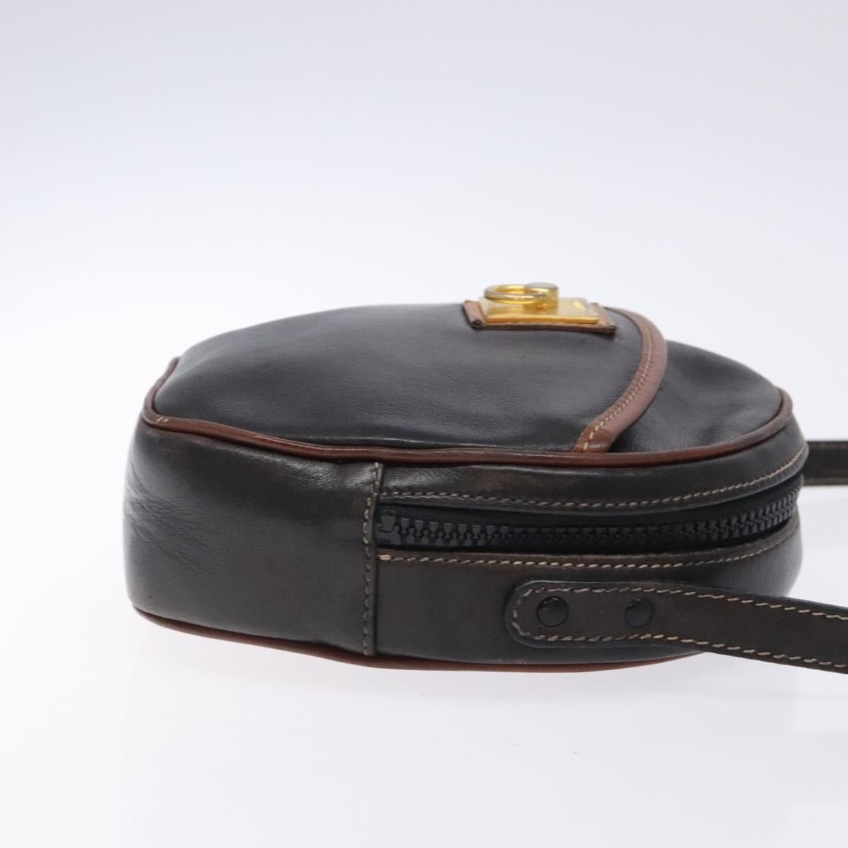 Celine CELINE Shoulder Bag Leather Black Gold Size ONE SIZE - 4 Thumbnail