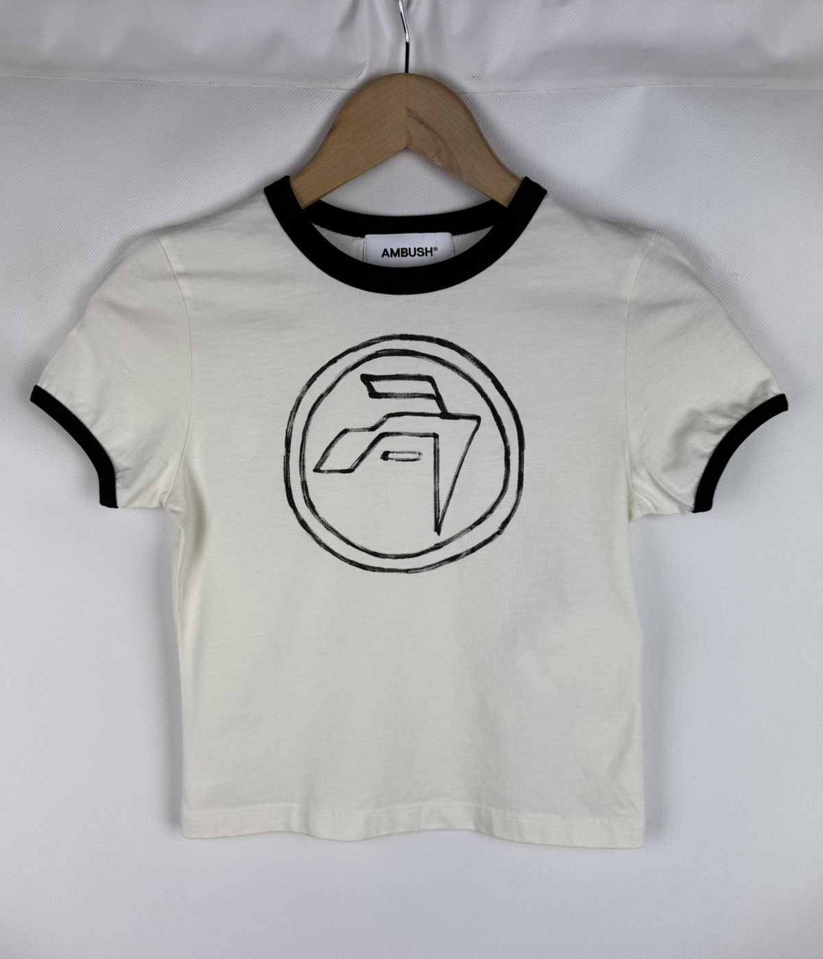 Ambush Design Ambush Hand Drawn Emblem Baby Tee Short Sleeve T Shirt Size XS / US 0-2 / IT 36-38 - 1 Thumbnail