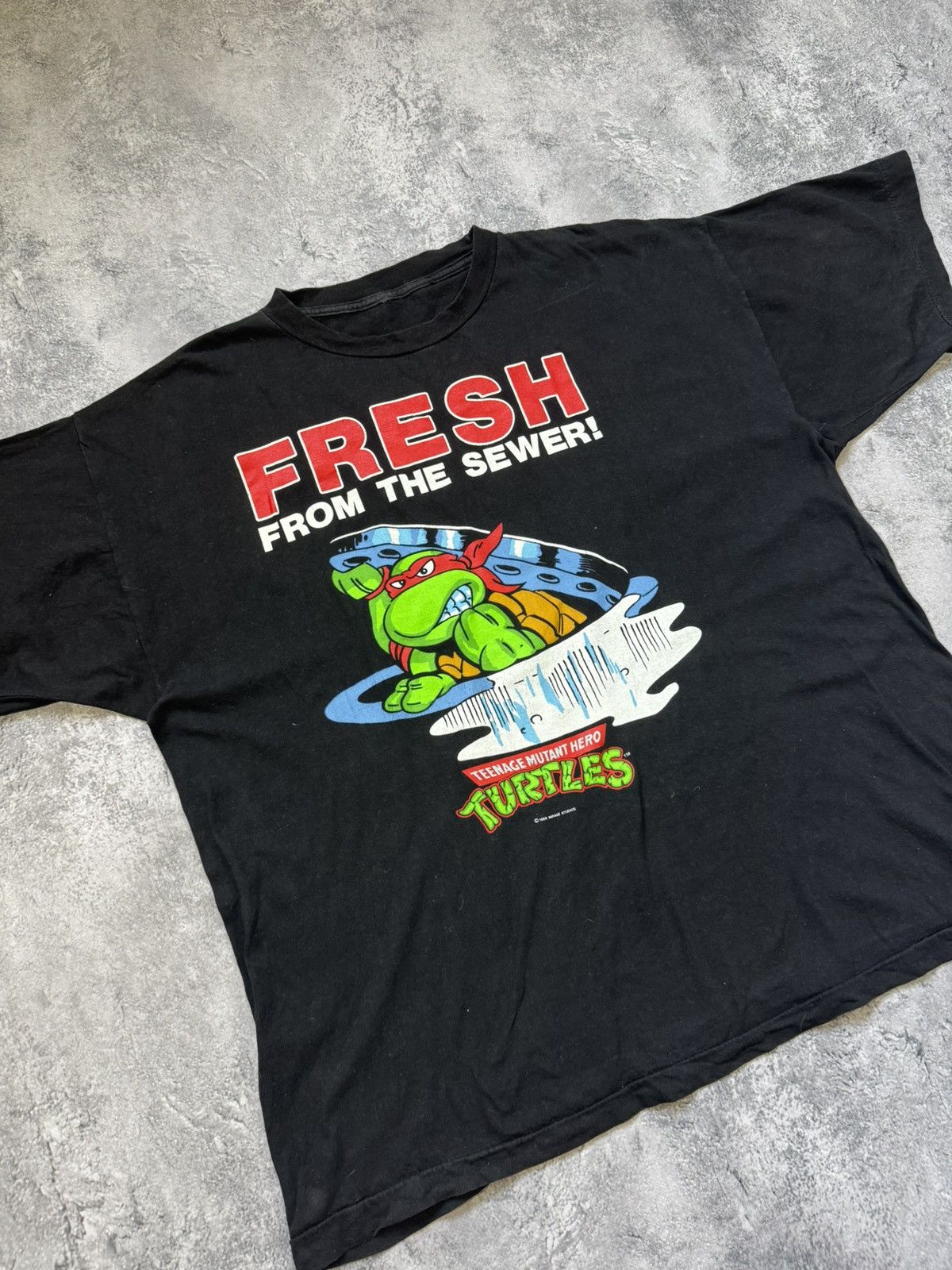 Vintage Vintage 1989 Teenage Mutant Ninja Turtles Hero Size US XL / EU 56 / 4 - 2 Thumbnail