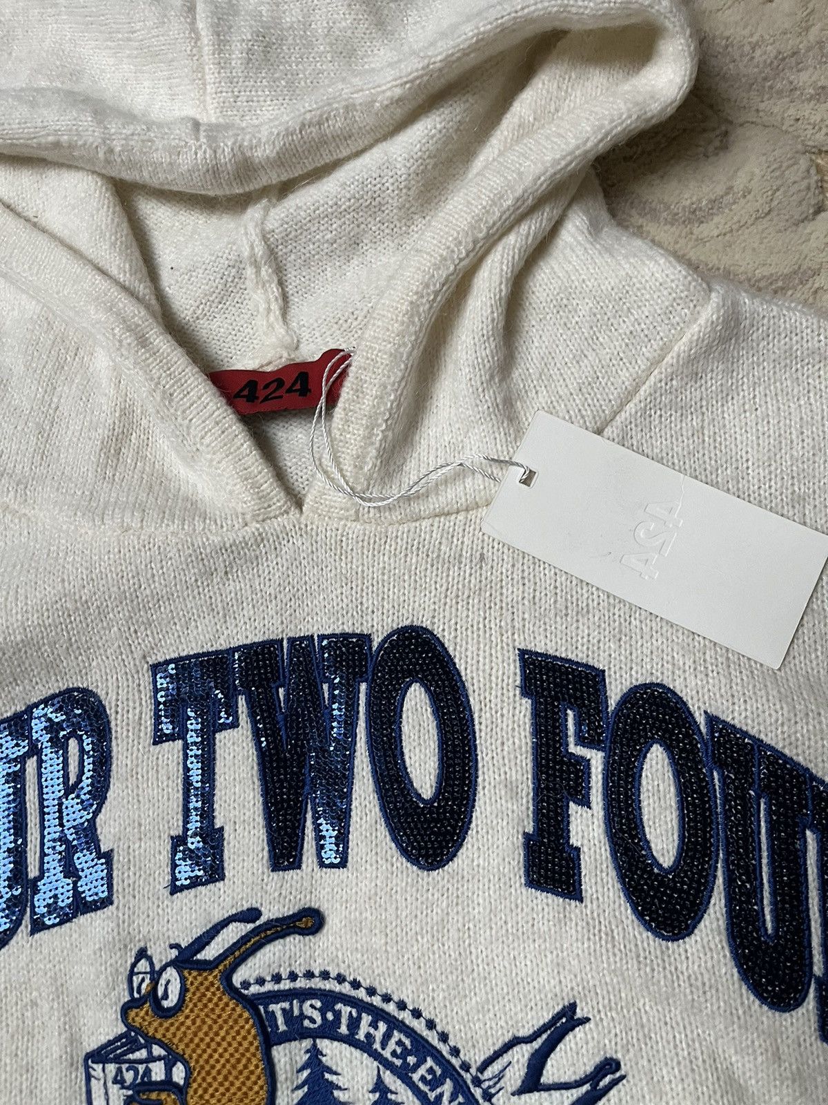 424 424 fairfax wool knit hoodie Size US L / EU 52-54 / 3 - 2 Thumbnail